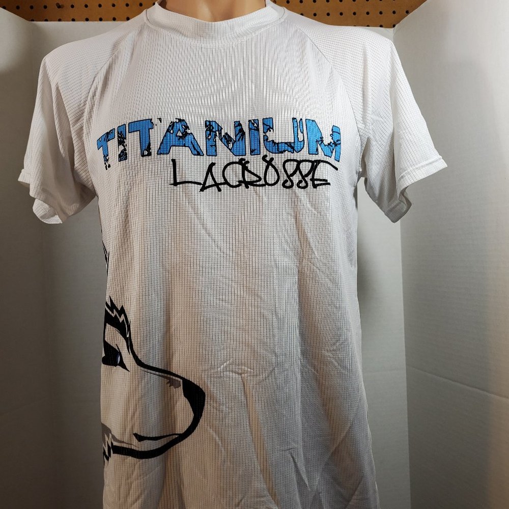 Titanium Lacrosse T-Shirt featuring Huskie
